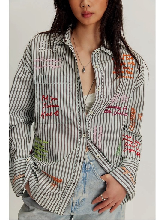Free People Tops - Free People / We The Free - Summer Road Trip Button Down